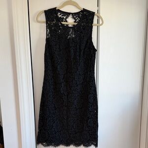 Navy blue lace dress